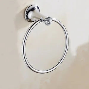 Stainless Steel Chrome Plated Bathroom Hardware Set Towel Rack Toilet Paper Holder Towel Bar Hook Bathroom Accessories Set