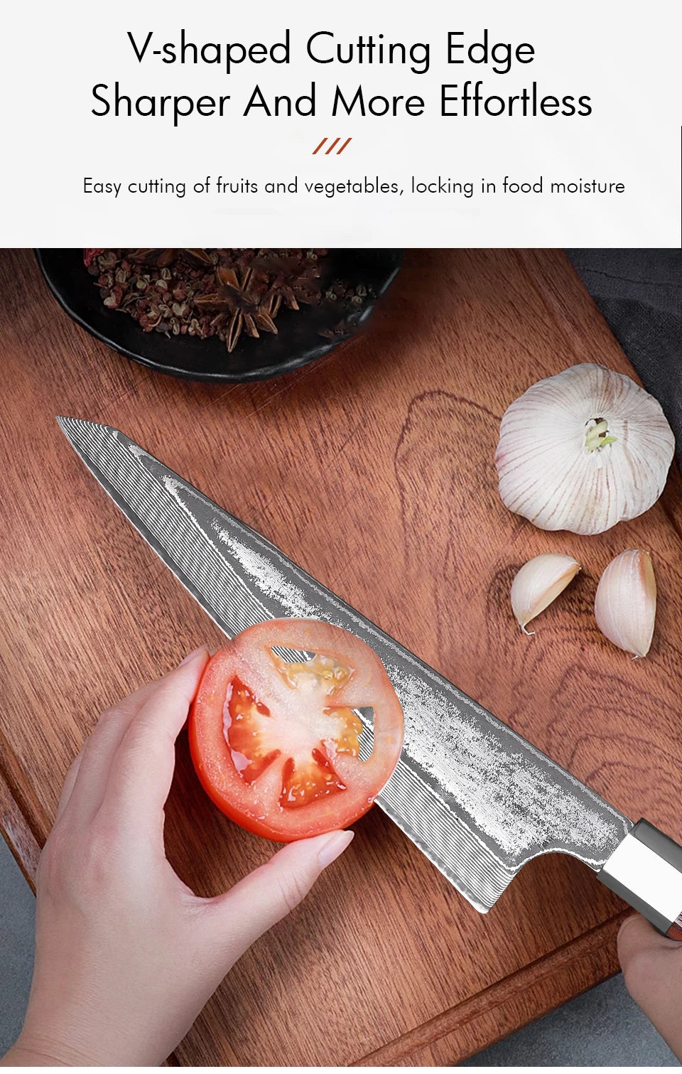 Honesuki Damascus Knife - The Essence of Japanese Kitchen