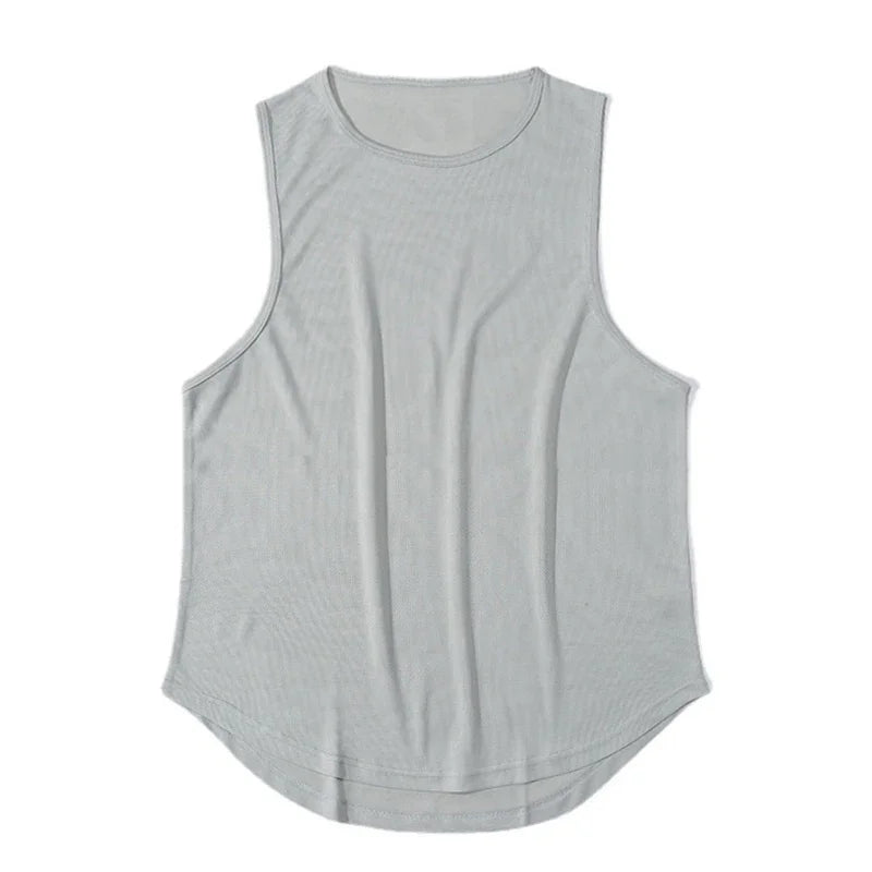 Men's Gym Mesh Tank Top Quick Dry Bodybuilding Cool