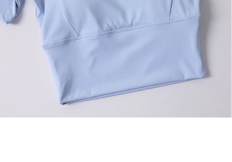 Áo Tập Nữ Crop Top Thể Thao Ngắn Tay Mùa Hè 2023 - Daisan Mart