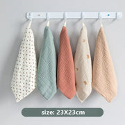 Soft Muslin Cotton Newborn Bath Towel for Babies 50cm