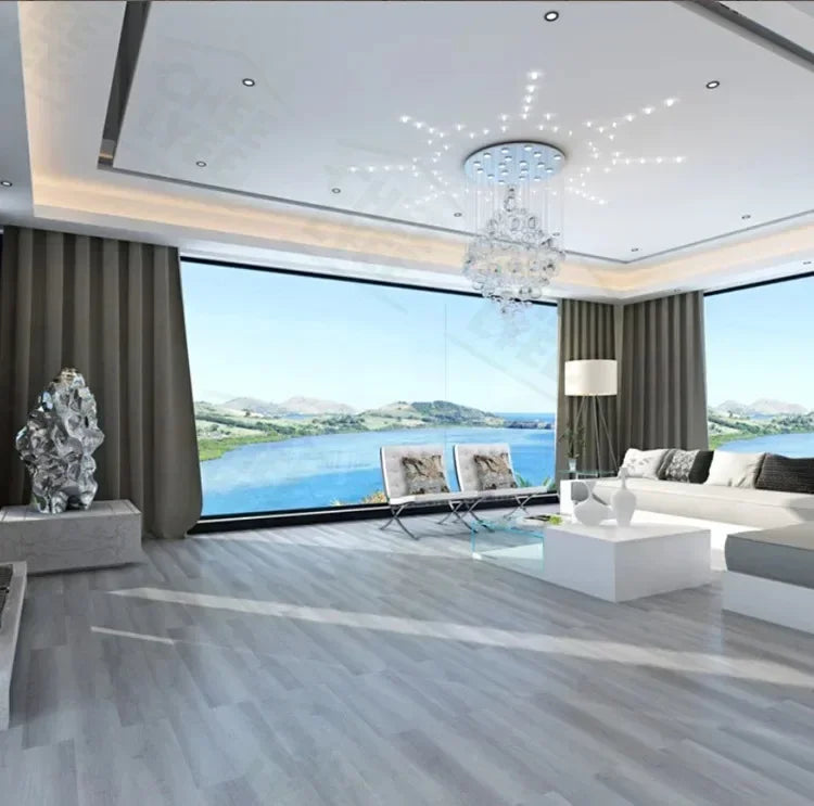 45x15cm Floor Sticker Wall Sticker Modern Self-adhesive Thick PVC Wood Grain Floor Sticker Living Room Bedroom Decoration