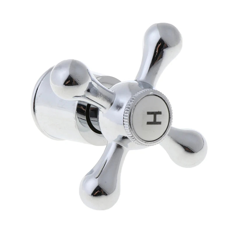 Brass Cross Handle Set for Kitchen &amp; Bathroom Faucets