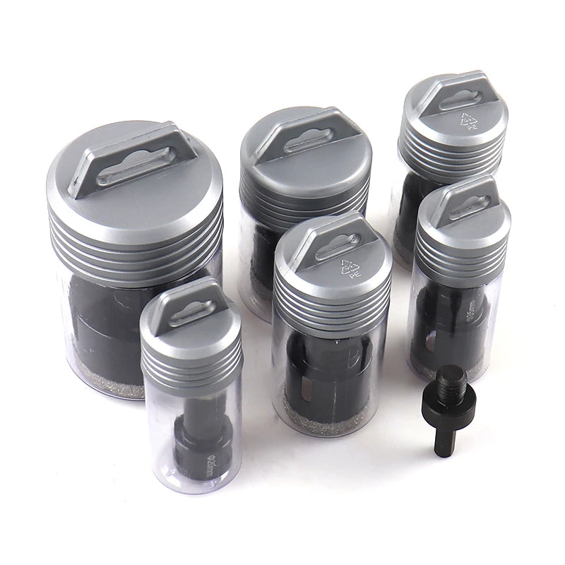 7pcs Angle Grinder Bit Diamond Hole saw Dry Vacuum Brazed Drilling Core Bits Set Porcelain Tiles Granite Marble Hole Saw