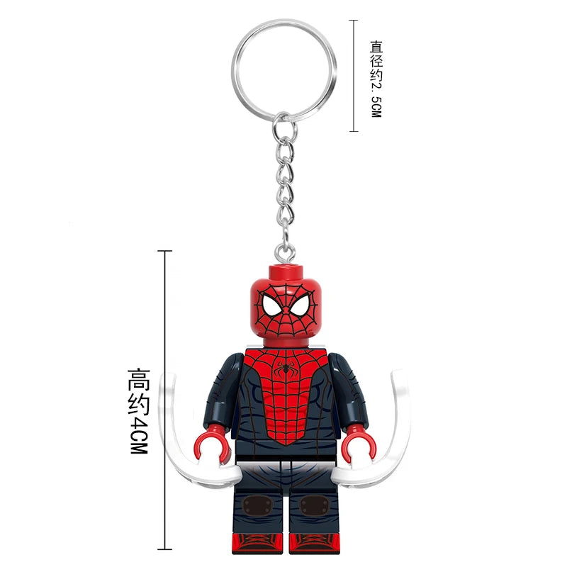 Lego Spider-Man Miles &amp; Gwen Cute Bag Keychain