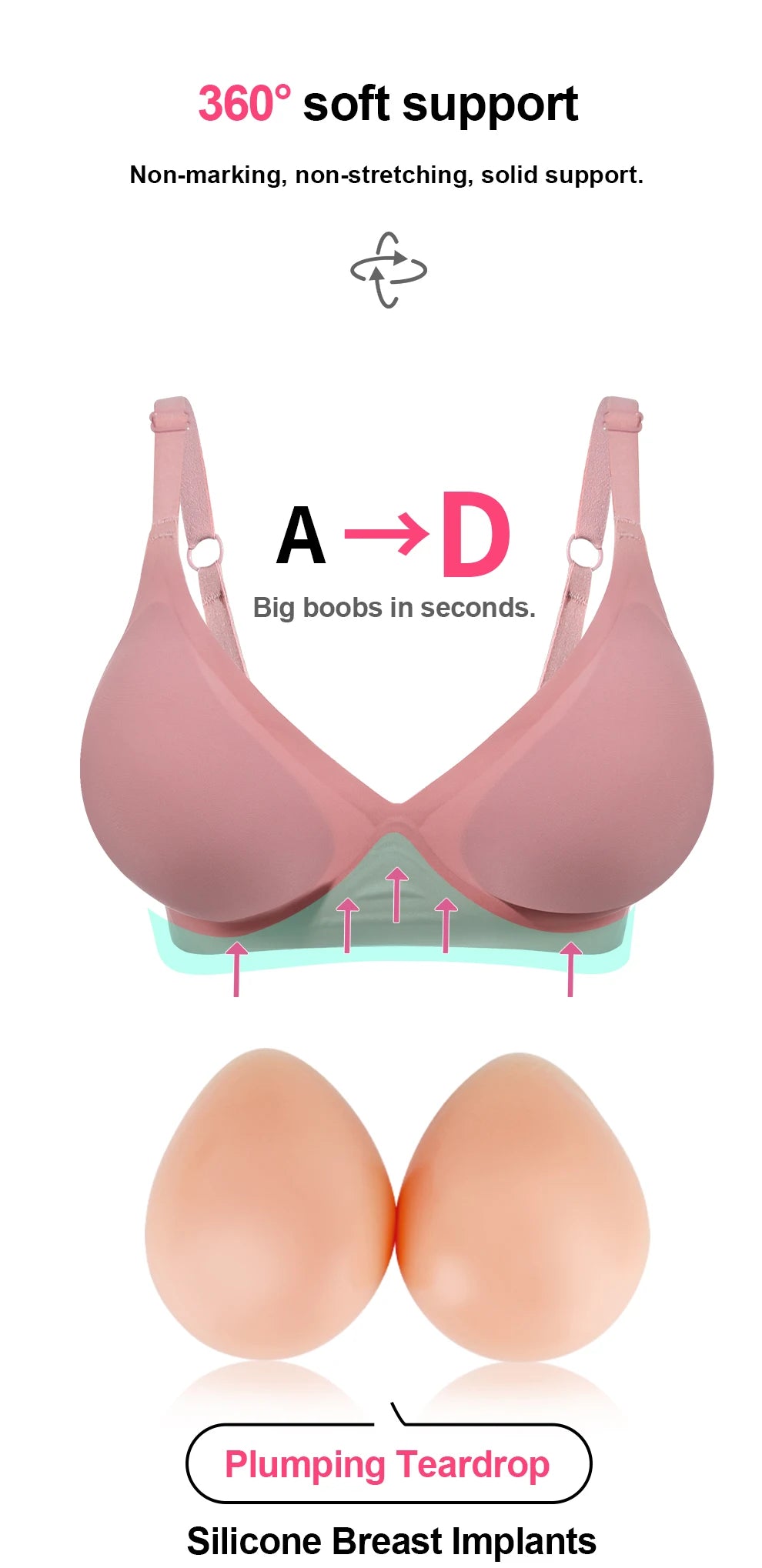 Cosplay Silicone Breast Pads - Sexy Breast Enhancement
