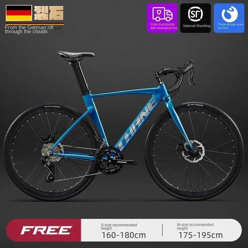 700C curved handle road bicycle 27 speed oil disc brake gravel bike ultralight aluminum alloy frame Road Racing bicicleta aldult - Daisan Mart