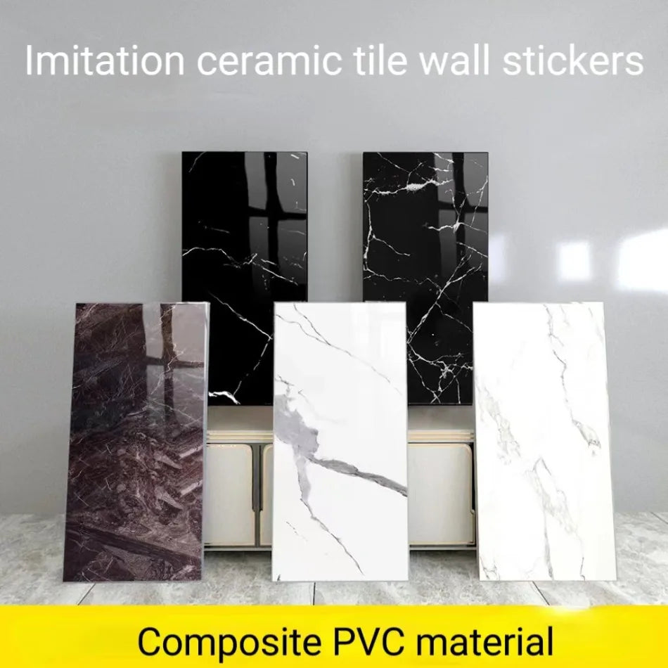 bathroom living room bedroom waterproof marbre self adhesive Imitation tegel wall stickers kitchen cabinets oil proof sticker