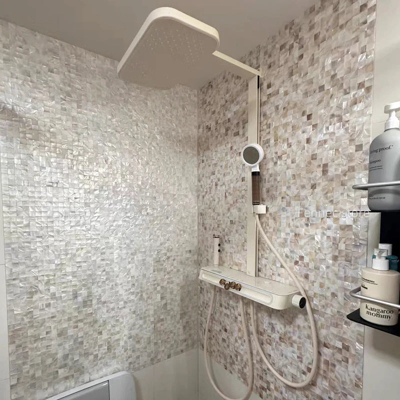 Natural Seashell Mosaic Tiles 30cm - Wall Decoration