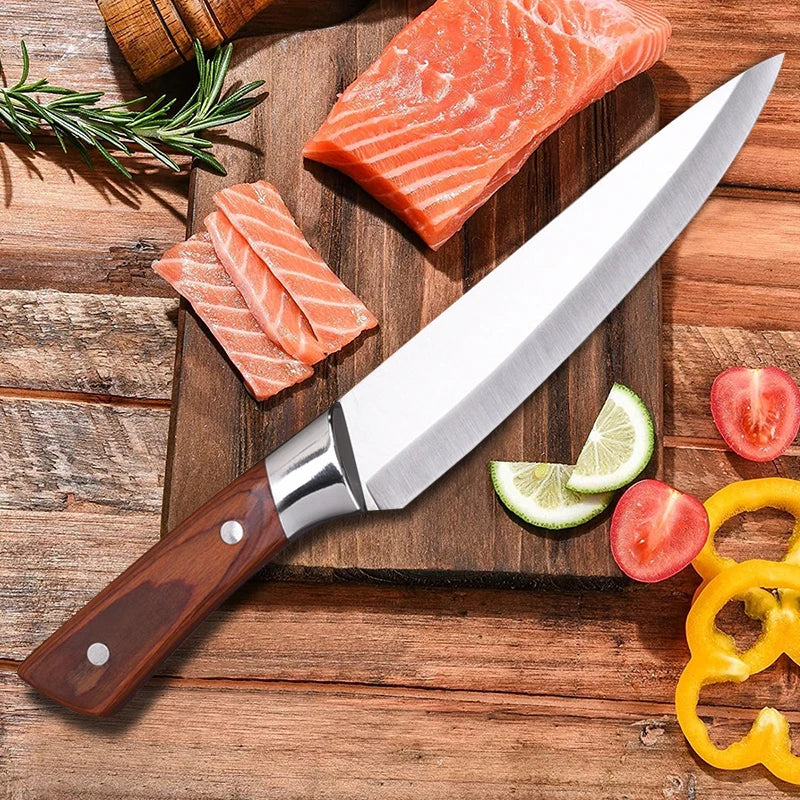 Multi-purpose Stainless Steel Boning Knife for Cutting Meat and Vegetables
