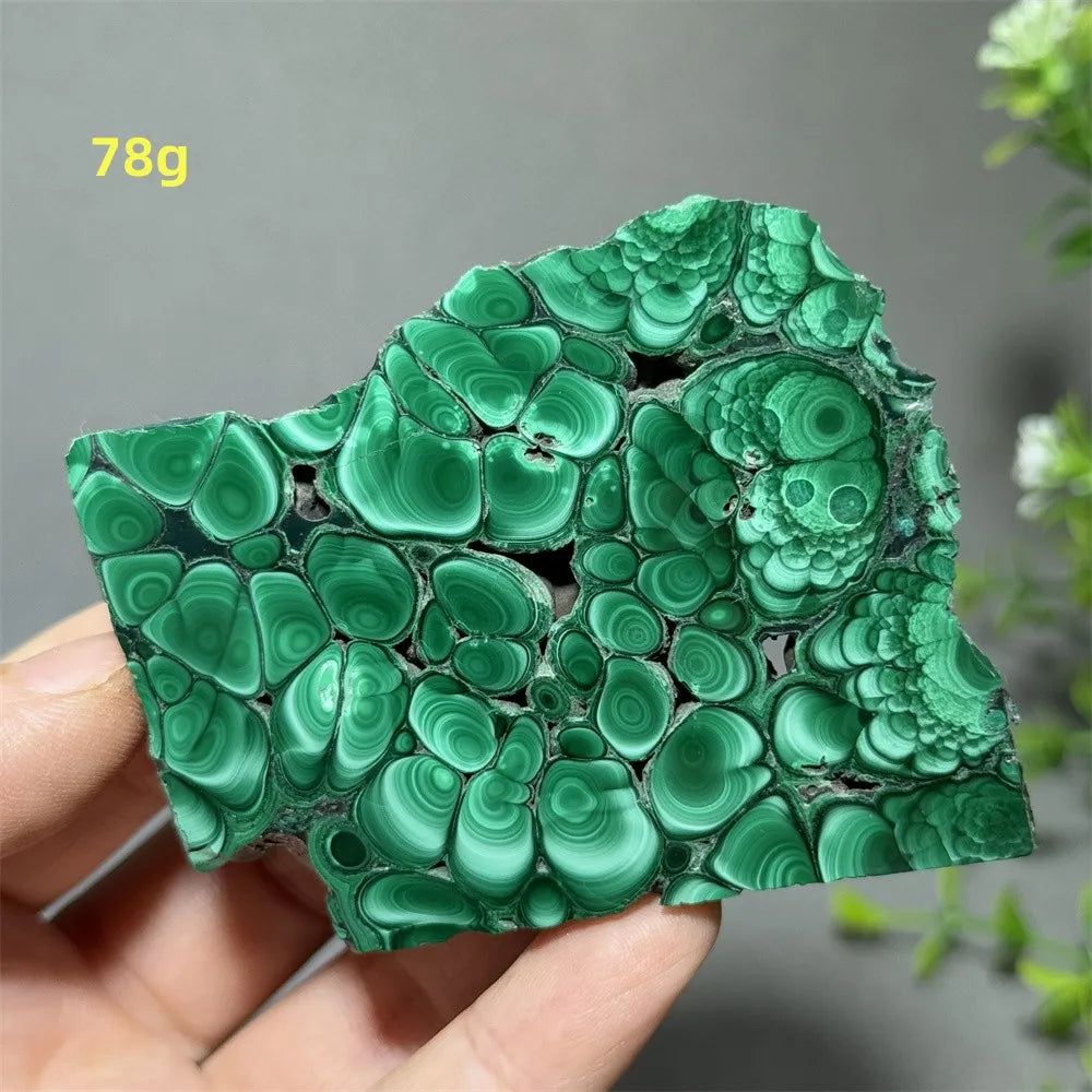 Thiên Nhiên Đá Malachite Sống Thiền Trang Trí 50cm - Daisan Mart