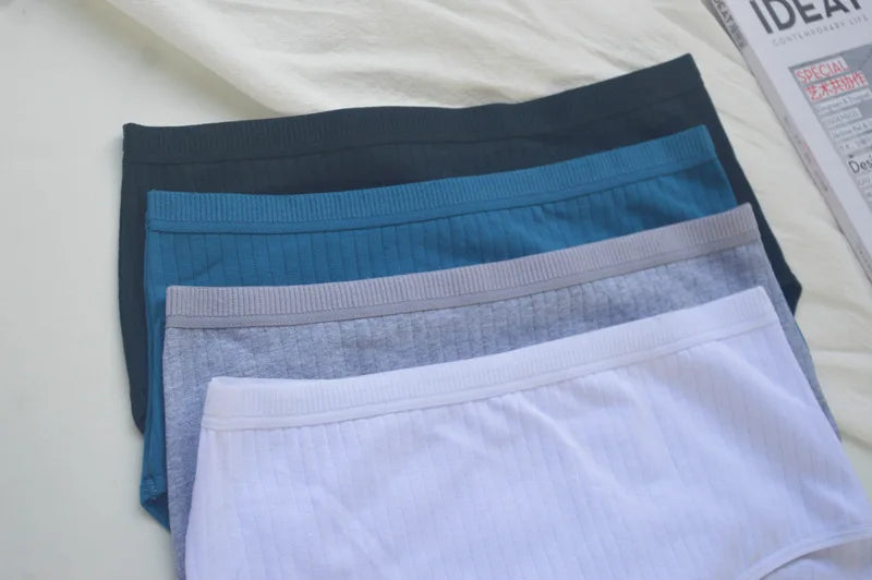 Quần Lót Nữ Cotton Cạp Cao Thoáng Mát Size Lớn 6 Cái