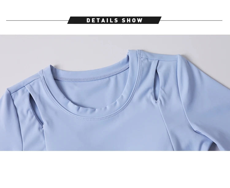 Áo Tập Nữ Crop Top Thể Thao Ngắn Tay Mùa Hè 2023 - Daisan Mart
