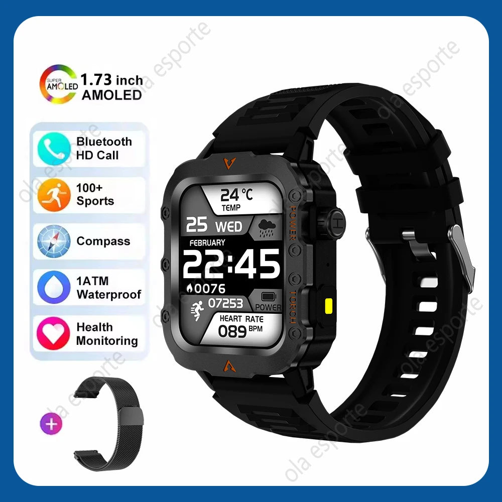 Đồng Hồ Nam Thông Minh 1.73 AMOLED Gọi Bluetooth