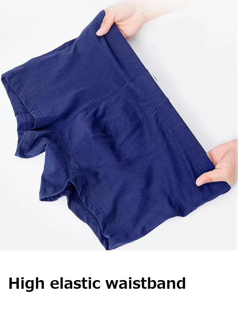 Men's breathable cotton underwear large size 4 pieces