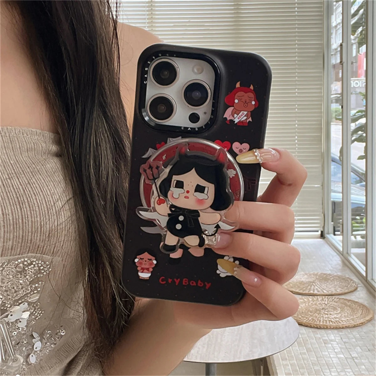 Cute Crying Girl Magnetic Case iPhone 17/16/15/14 Pro Max