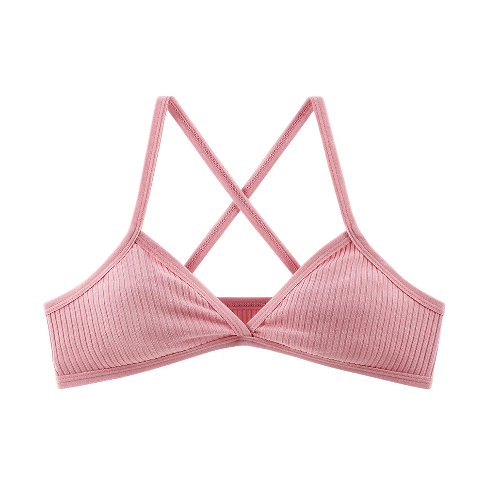 BANNIROU 1Pcs Wire Free Cotton Bra For Woman Thin Soft Female Bras Bralette Underwear Women's Lingerie
