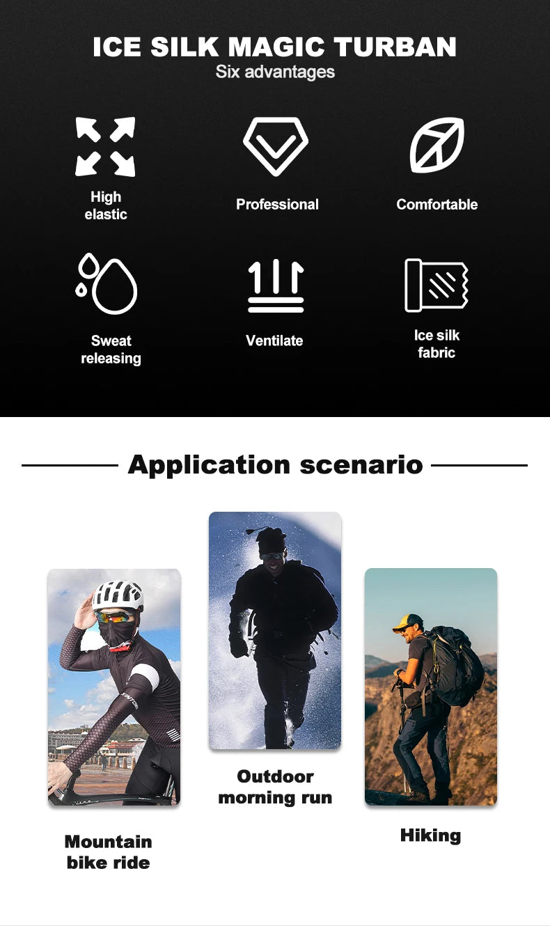 Summer Breathable Sun Protection Sports Neck Scarf