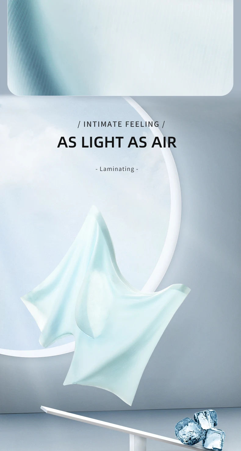 3D Ice Silk men's sports underwear, cool summer