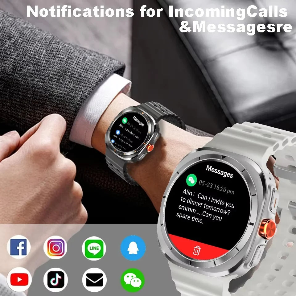 Đồng Hồ Thông Minh LAXASFIT 2025 AMOLED, Gọi Bluetooth