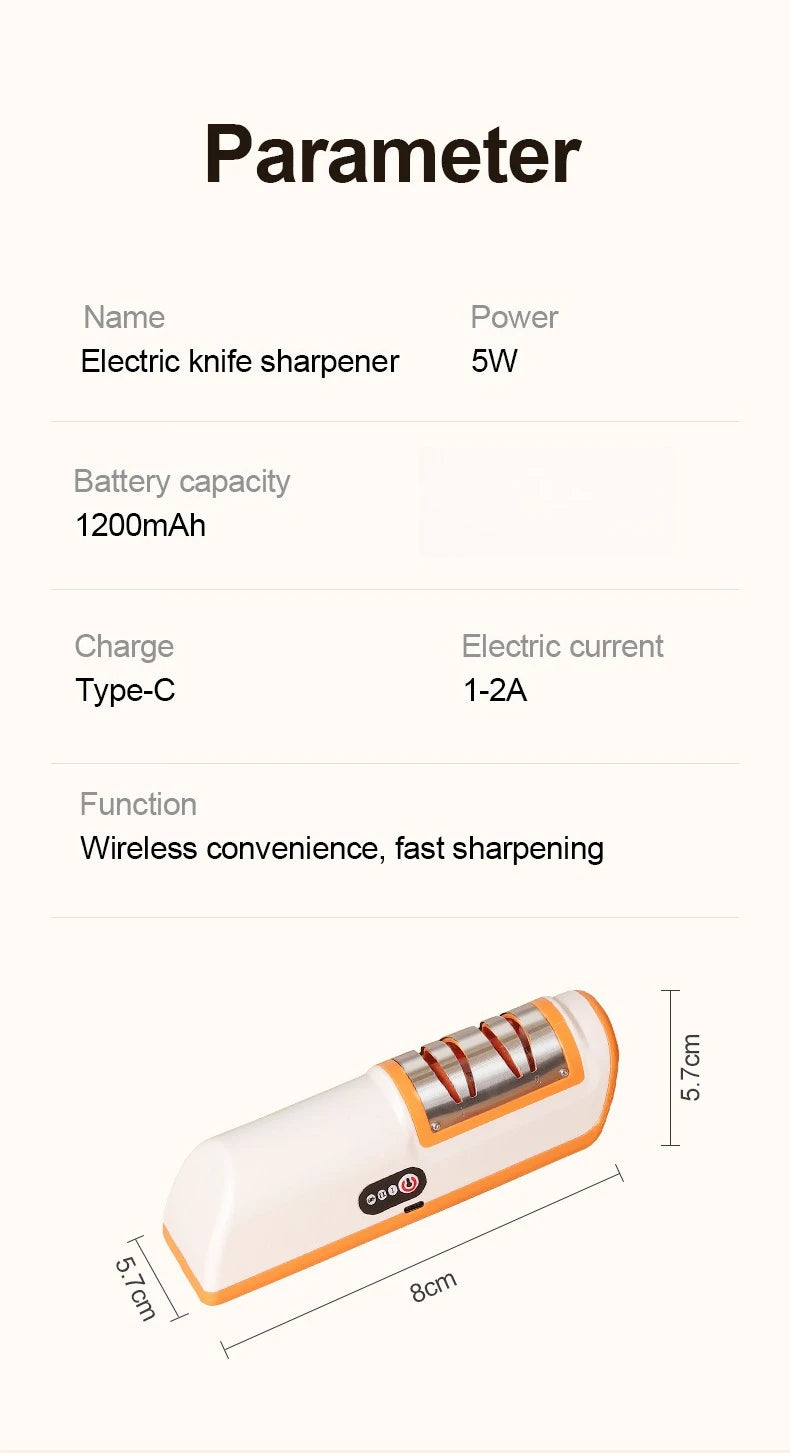 4 speed multi-function electric knife sharpener for kitchen.