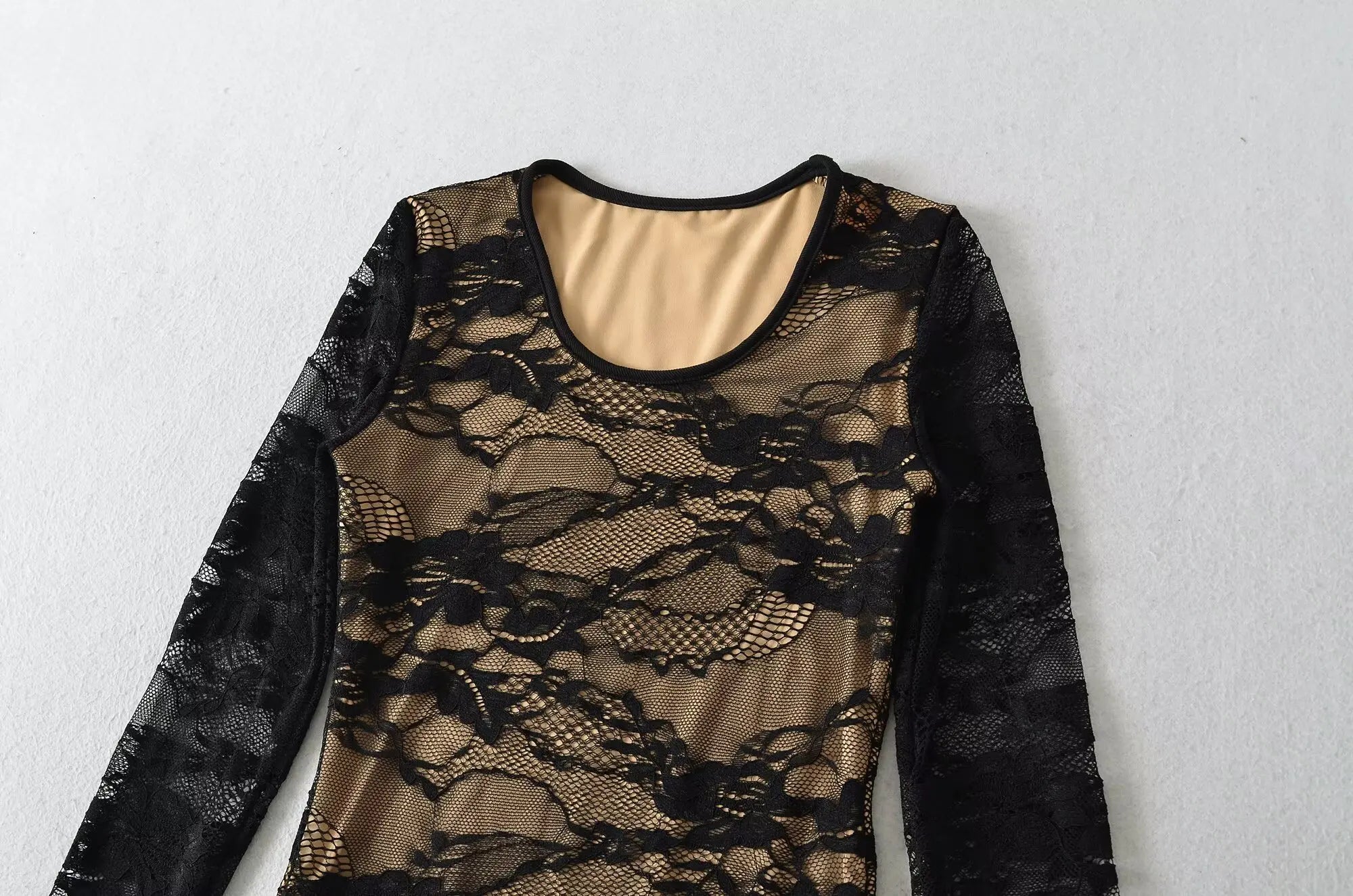 Sexy Lace Bodysuit 2025 - 2 Colors Long Sleeves