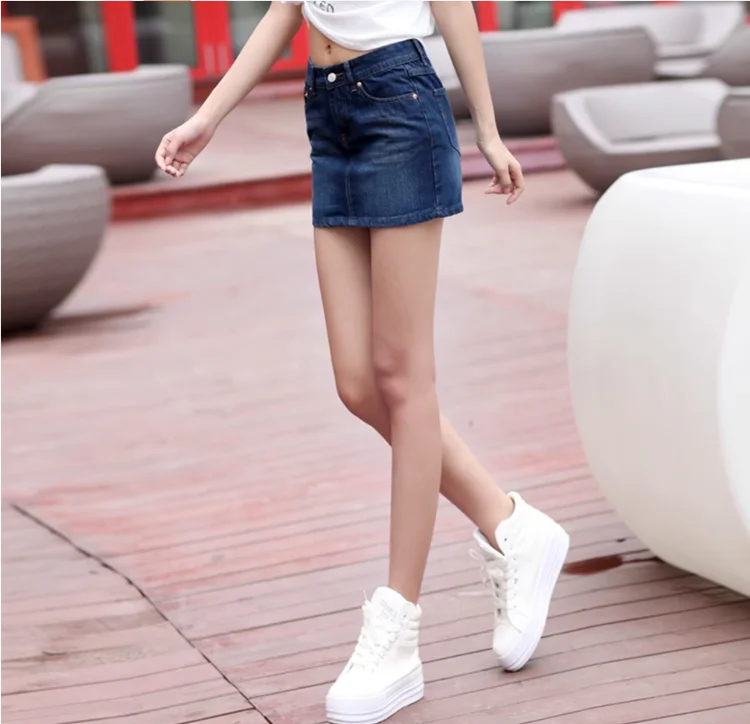 Chân Váy Jean Nữ Big Size Lưng Vừa Hè Năng Động