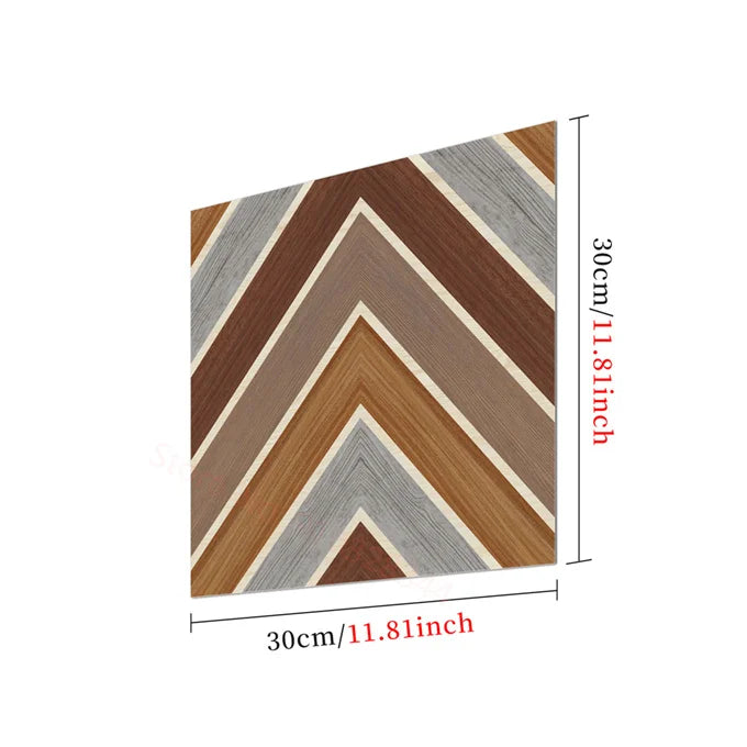Black And White Mosaic Tiles Marble Texture Floor Sticker Kitchen Floor Renovation Decorative Stickers Self-adhesive Wallpaper