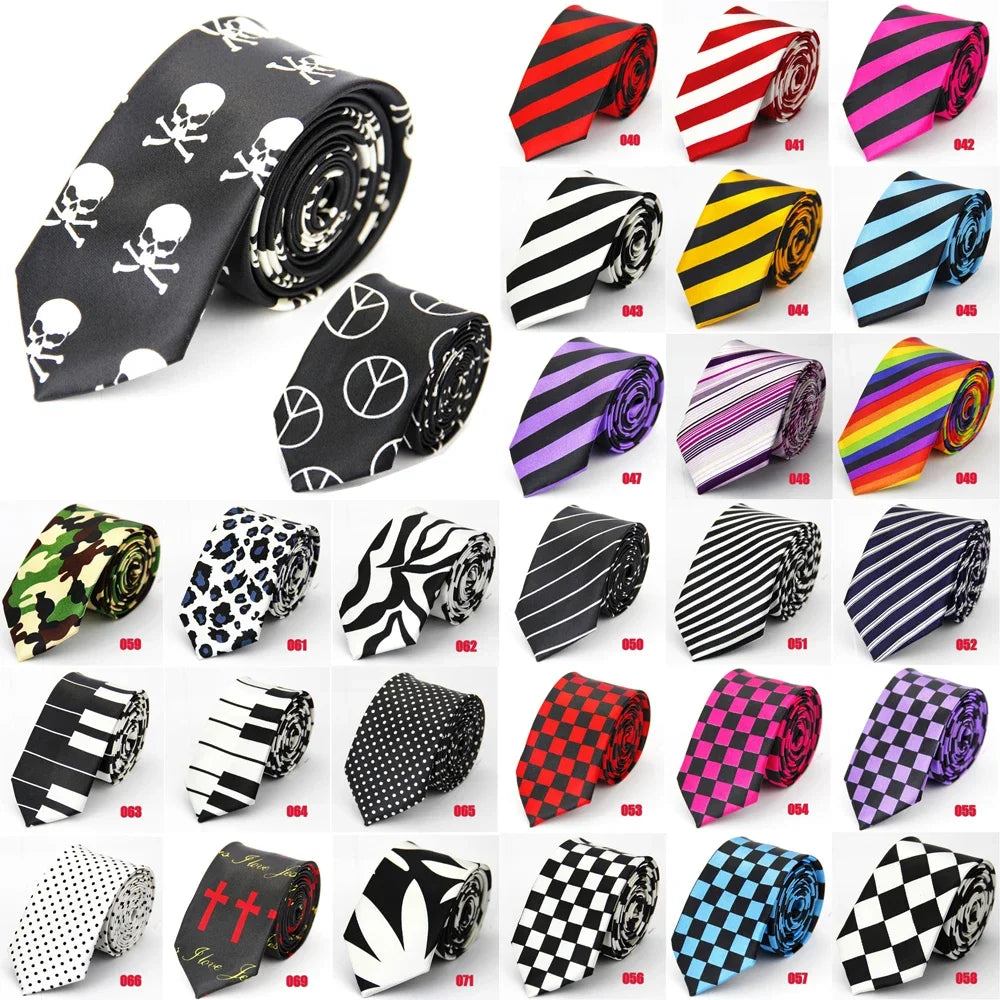 Cà vạt bản nhỏ 5cm unisex - Đa màu, kiểu trẻ trung