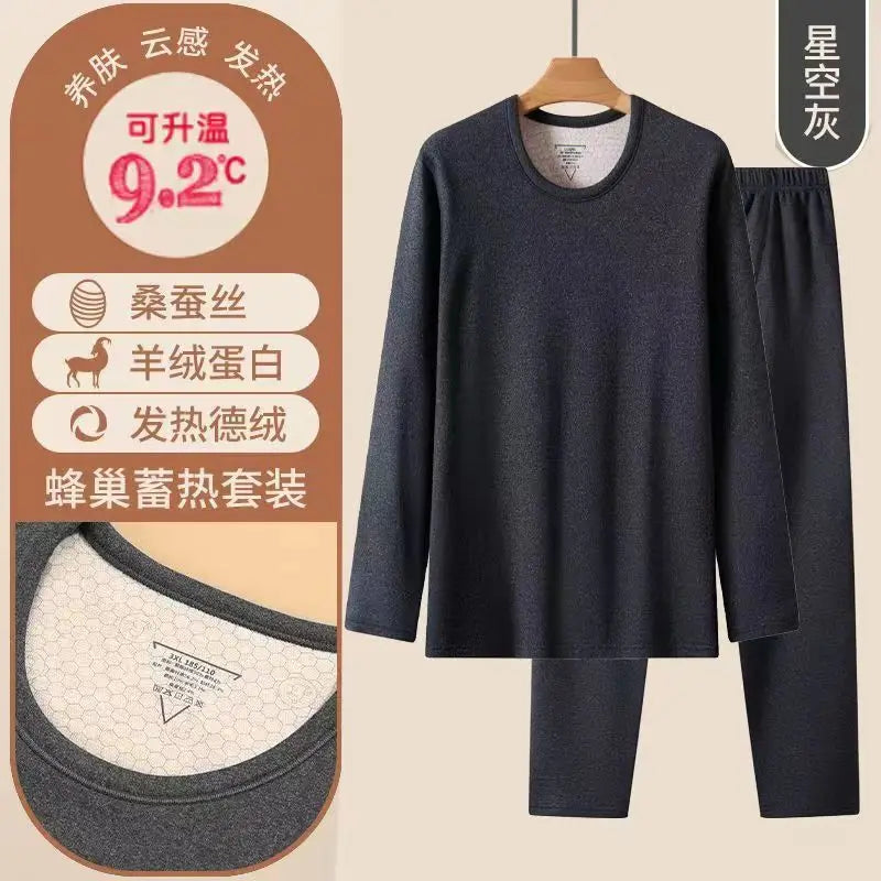 Bộ Đồ Lót Nam Giữ Nhiệt Dày Ấm Tự Tỏa Nhiệt