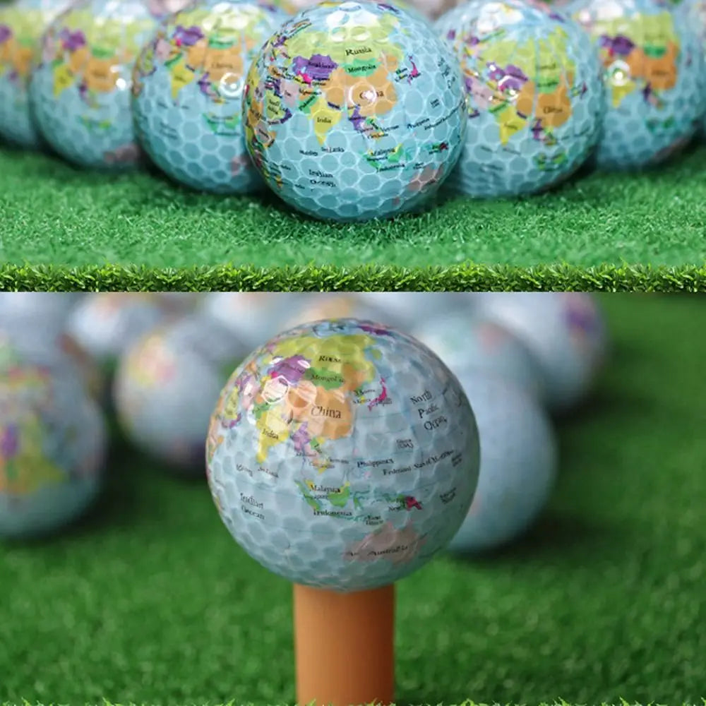 Golf Practice Ball - Multi-Purpose Globe Pattern
