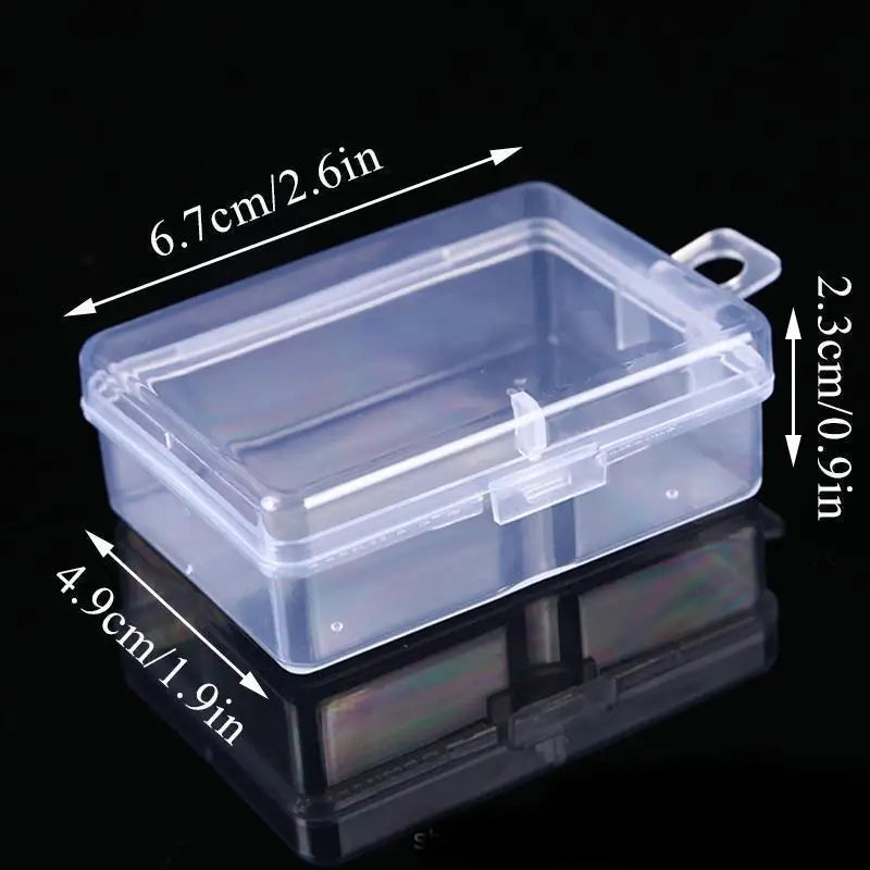 Mini Rectangular Dustproof Plastic Jewelry Box