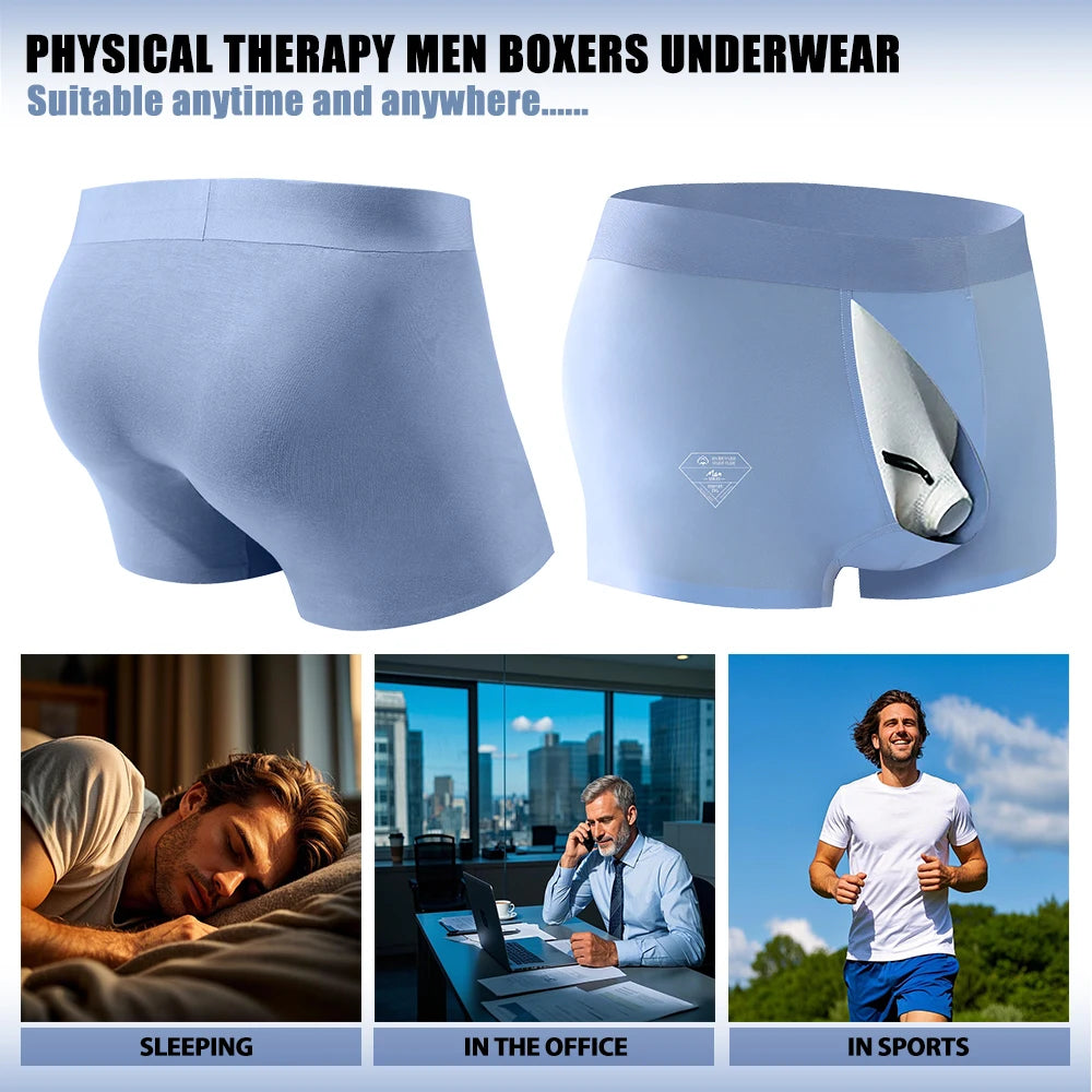 Cool Silk Men's Underwear, Gentle on Sensitive Skin