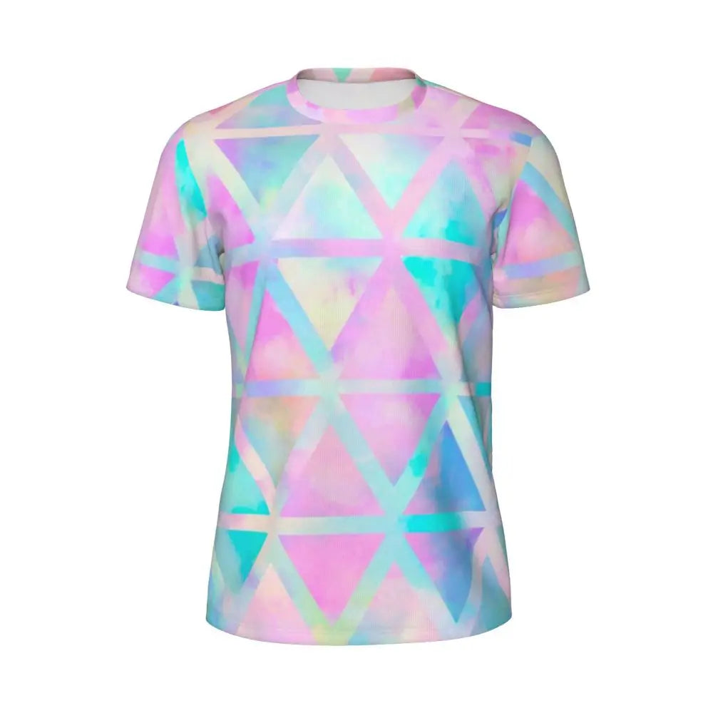 Áo Thun Nam Ombre Tím Hồng Thời Trang Hè Đầy Phong Cách