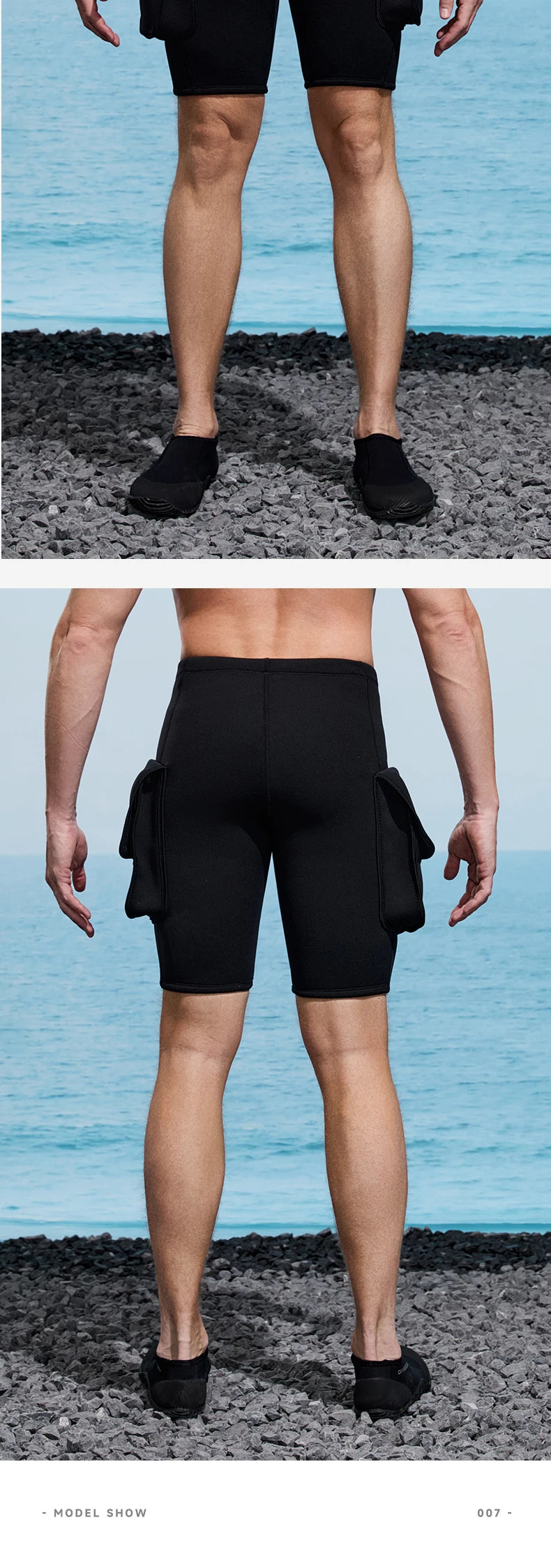 Quần Lặn Nam 3mm Neoprene Có Túi - Đồ Bơi Thể Thao