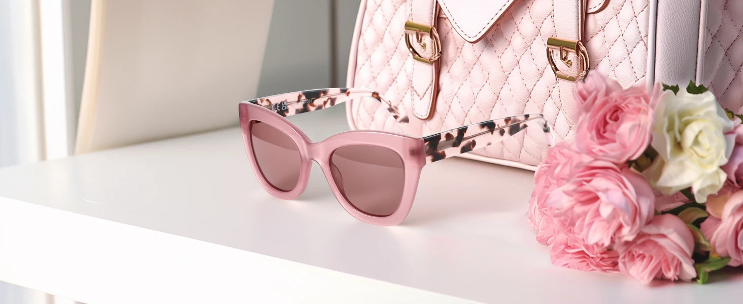 ZENOTTIC Handmade Acetate Polarized Sunglasses Fashion Square Shade UV400 Protection Sun Glasses for Women - Daisan Mart