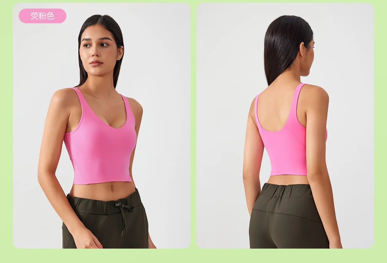 Áo Bra Tập Gym Nữ U Lưng Chống Rung Đệm Ngực Cố Định - Daisan Mart