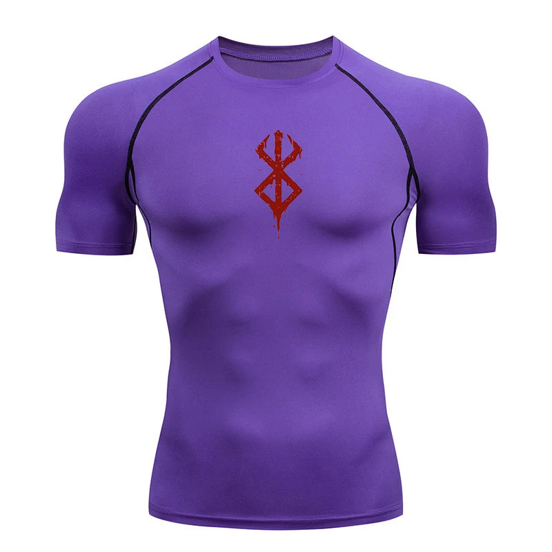 Men's Short Sleeve Quick Dry Summer Running Sports Shirt