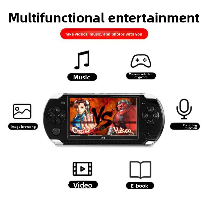 Máy chơi game X6 Pro - Màn 4.3, 8GB, Hỗ trợ GBA - Daisan Mart