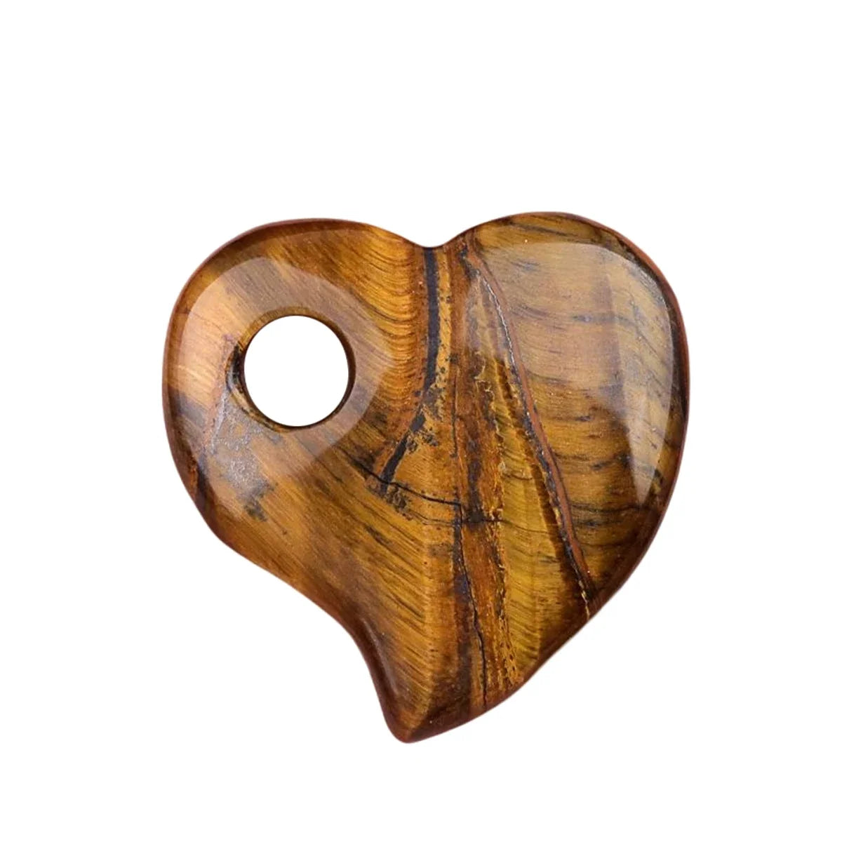 30MM Heart Shaped Quartz Healing Pendant