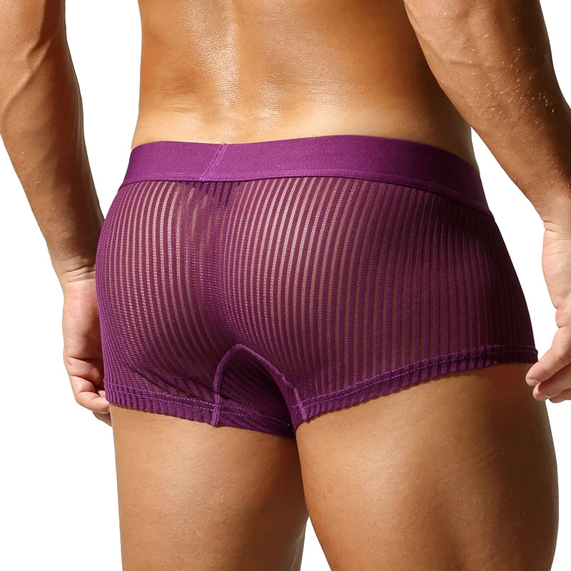 Quần Boxer Nam SEOBEAN Thoáng Mát Chất Liệu Polyester