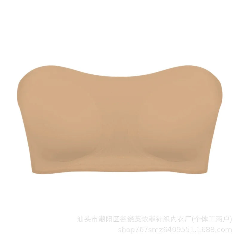 Women's Wireless Push-Up Bra Enhances Smooth Back Beauty