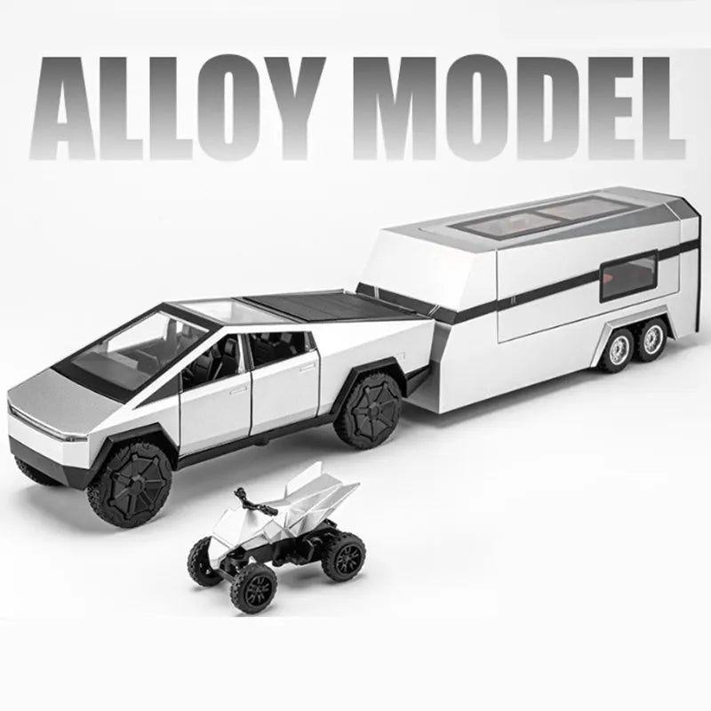 1/32 alloy pickup truck with lights and music suitcase for kids