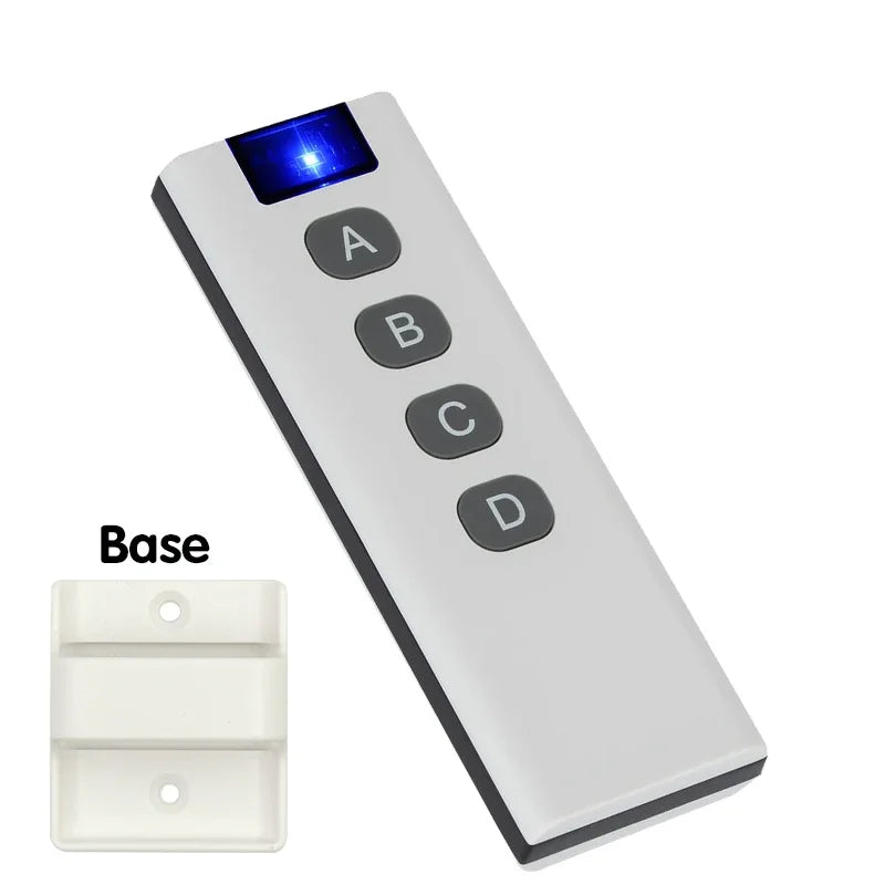Wireless RF Smart Light Wall Switch with Remote Control Touch Wall Panel Mini Relay Receiver 110V 220V 10A (inlude battery)