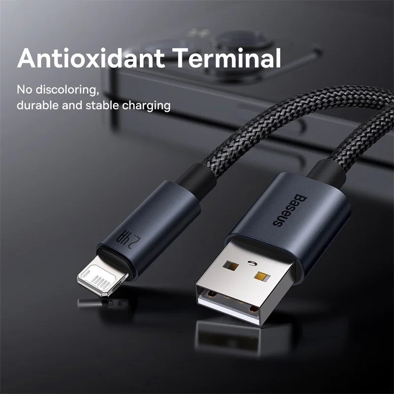 Baseus 2.4A Fast Charging Cable For iPhone 13/12/11/X/8