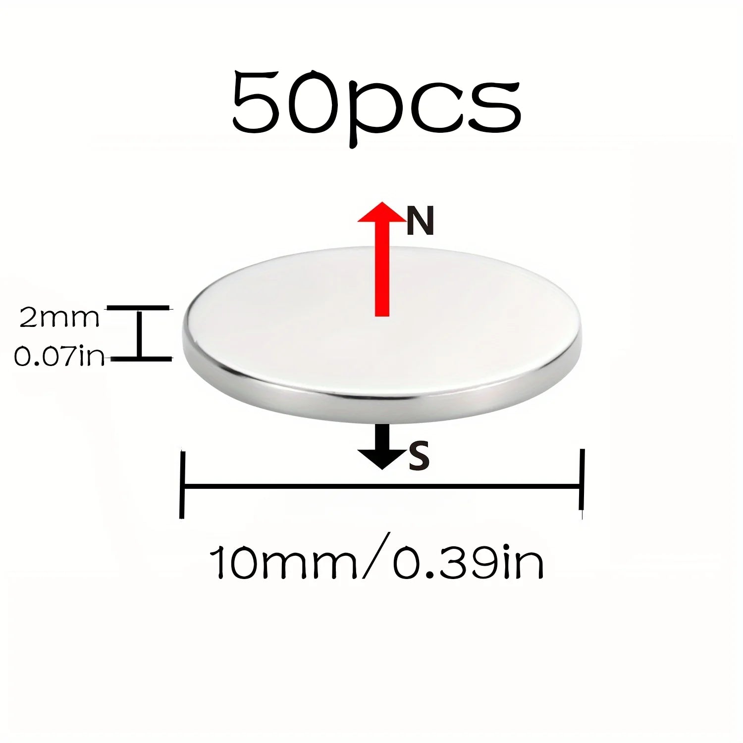 Nam Châm Tròn Đa Năng 10x2/8x2mm Dùng Cho Tủ Lạnh, Văn Phòng - Daisan Mart