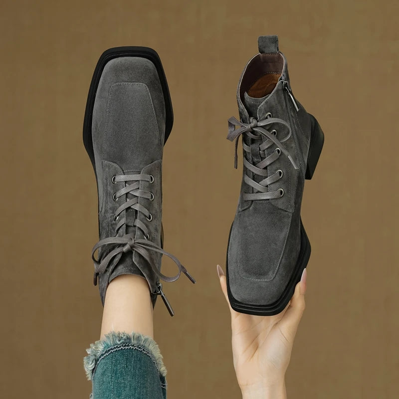 2025 Classic Genuine Leather Women's Anti-Slip Boots