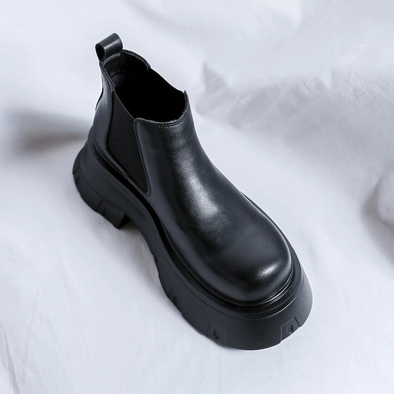 Giày Da Nam Chelsea Thời Trang - Ankle Cao Cấp