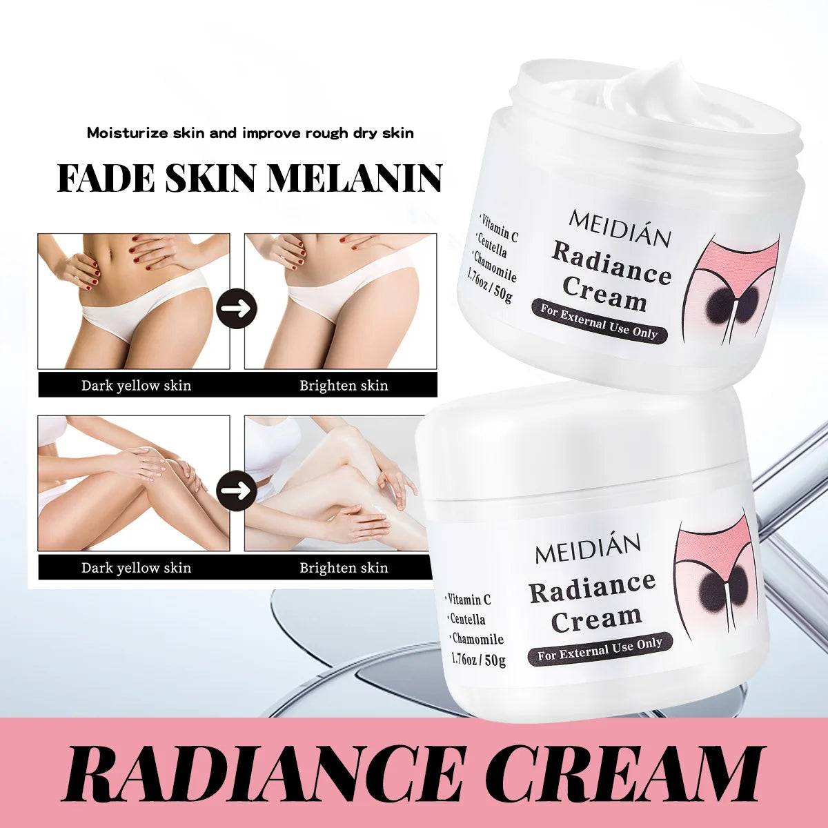 Fast Whitening Cream for Intimate Area, Brightening and Smooth Skin
