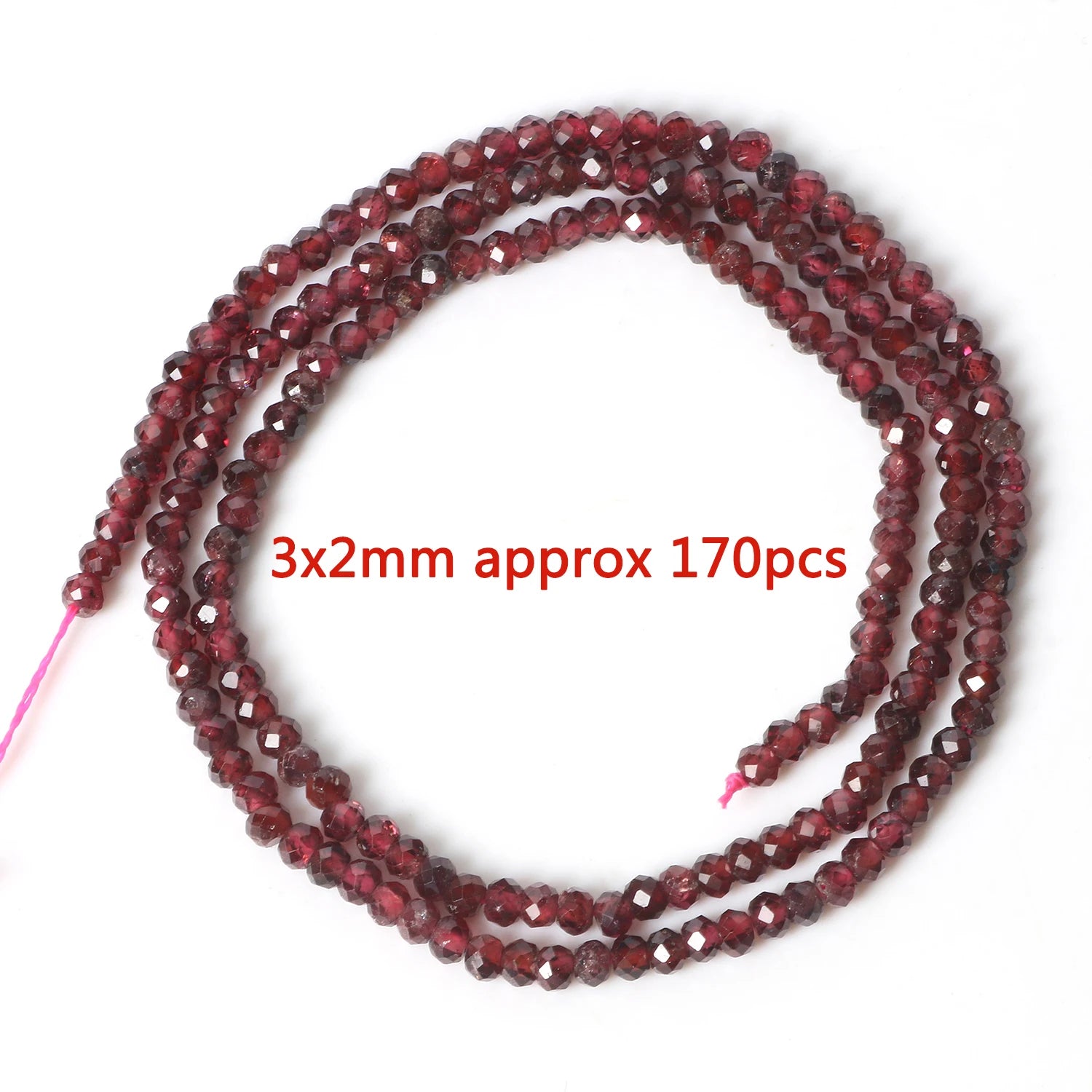 Faceted Natural Garnet Beads For DIY Jewelry